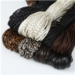 0.5cm leopard polka dot webbing