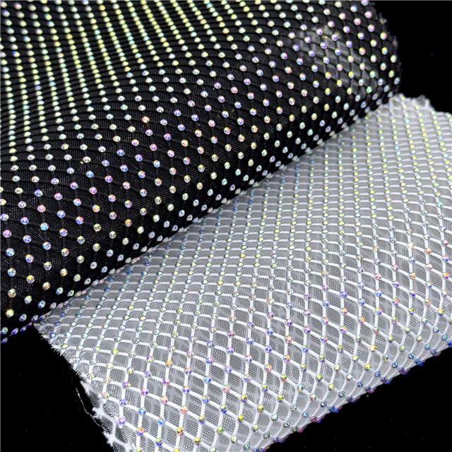 synthetic leather hot stamping diamond pattern transparent net bottom faux leather 20*33cm(7.9*13