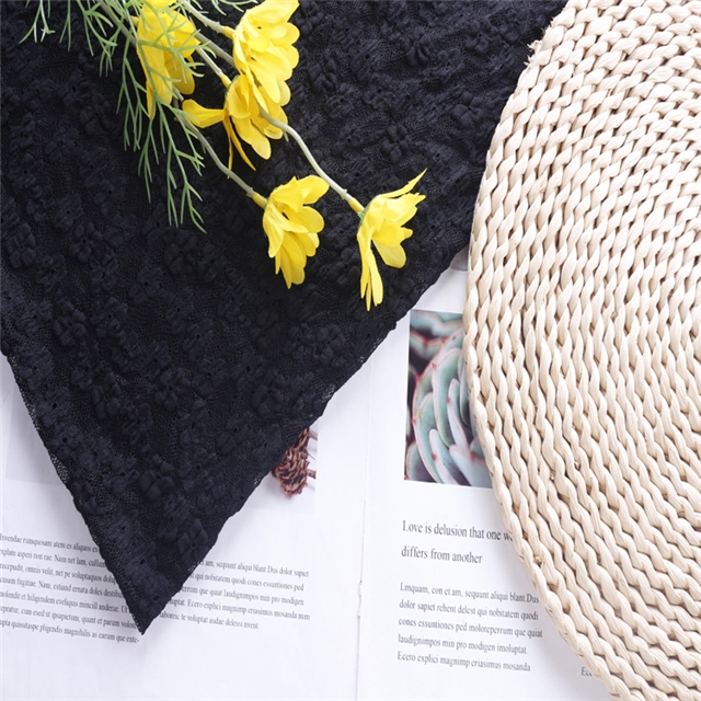 2 ways bubble flower lace fabric