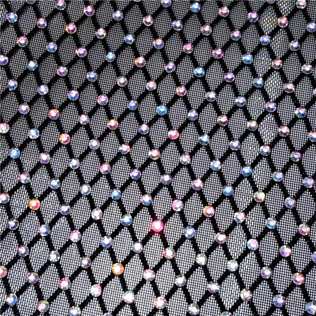 synthetic leather hot stamping diamond pattern transparent net bottom faux leather 20*33cm(7.9*13