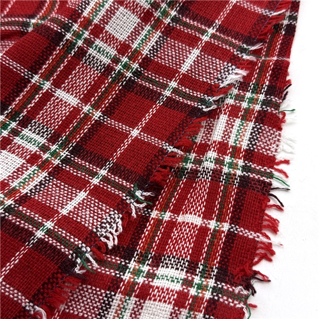 christmas color plaid yarn-dyed fabric
