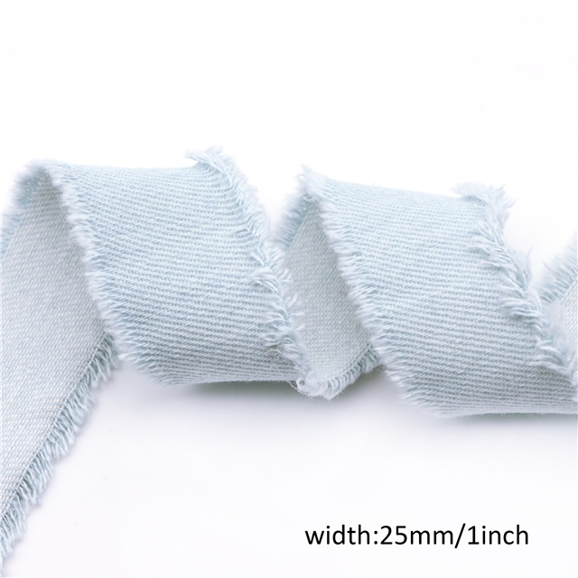 cowboy frayed fabric strip(2 yards/roll)