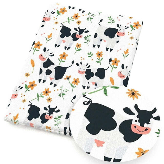 polyester cotton animal series polyester cotton fabric set (12 pcs/set) polyester cotton fabric,50*45cm(19.7*17.7