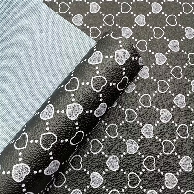 synthetic leather heart faux leather