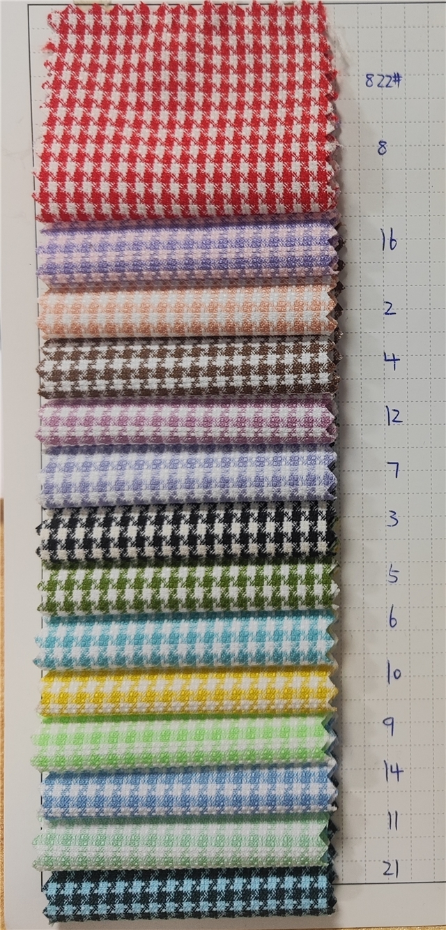 yarn-dyed houndstooth fabric