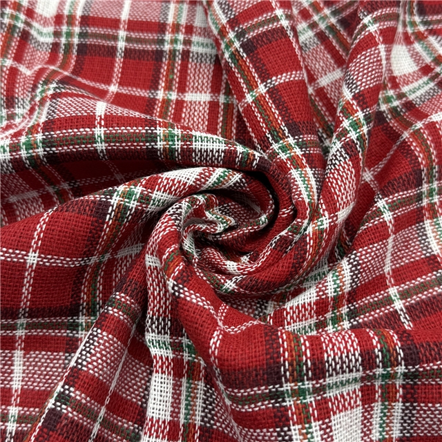 christmas color plaid yarn-dyed fabric