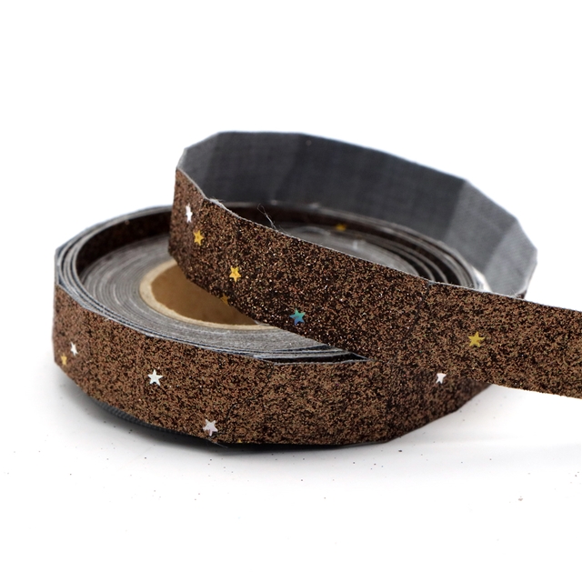 5/8" glitter synthetic leather 16MM(0.6