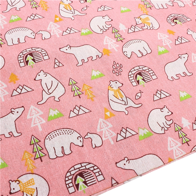 animal series cotton and linen printed fabric 2#,50*150cm(19.7*59.1