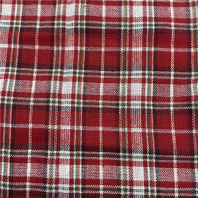 christmas color plaid yarn-dyed fabric