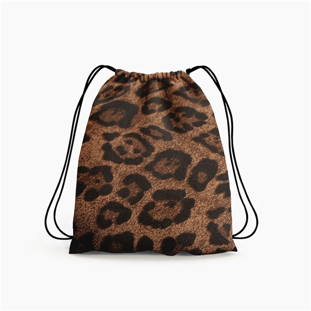 2 ways leopard knit velvet fabric