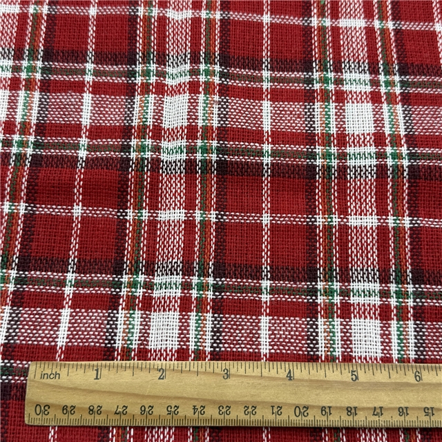 christmas color plaid yarn-dyed fabric
