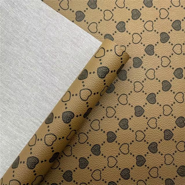 synthetic leather heart faux leather