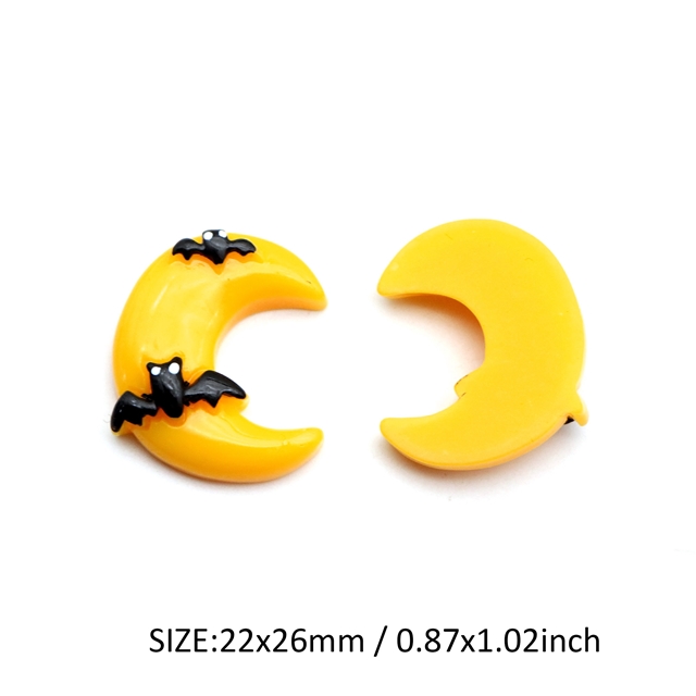 resin halloween series 3d resin accessories 11#,moon