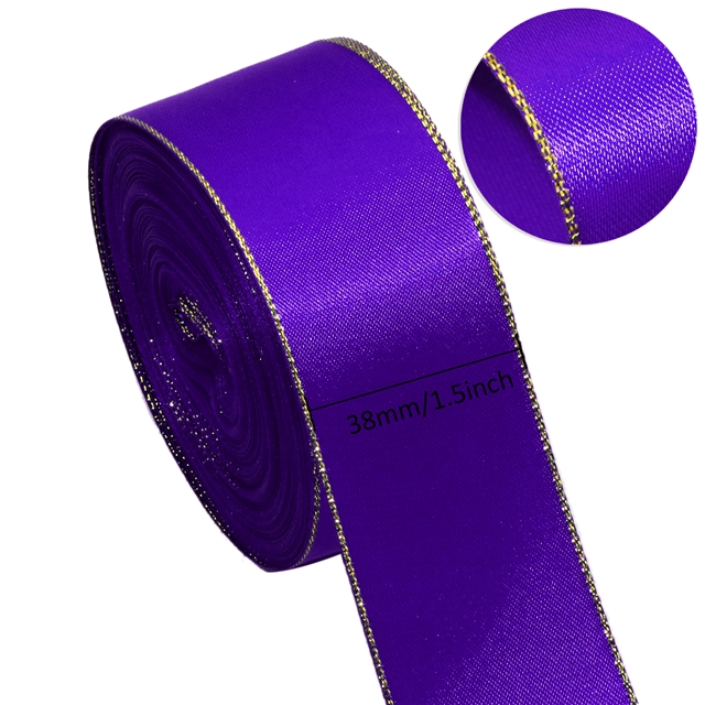 1.5" 38mm gold satin 38mm(1-1/2