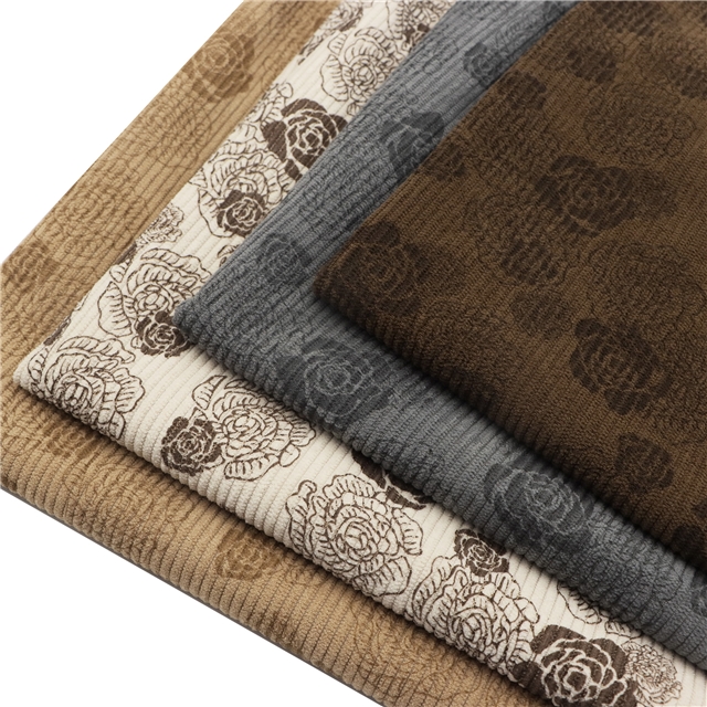 flower corduroy fabric