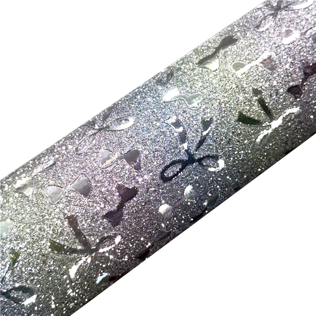 synthetic leather glitter bow faux leather