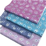 hot laser silver flower faux leather 