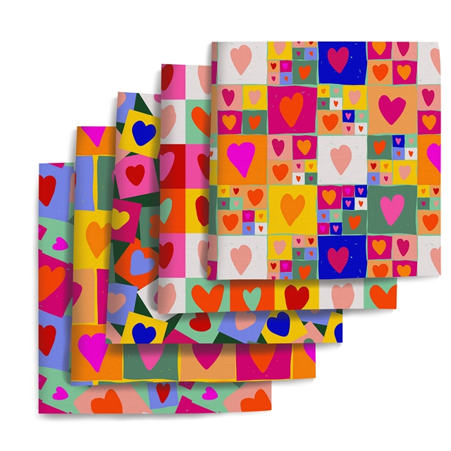 polyester cotton valentine