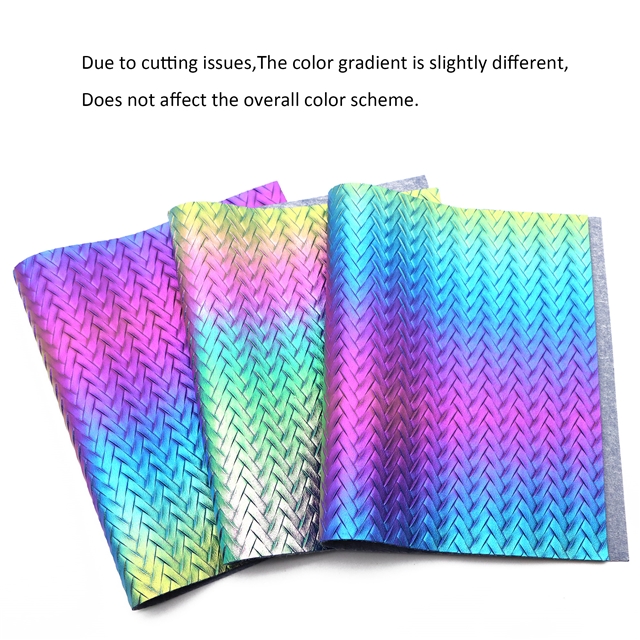 synthetic leather bump texture iridescent weaving pattern faux leather