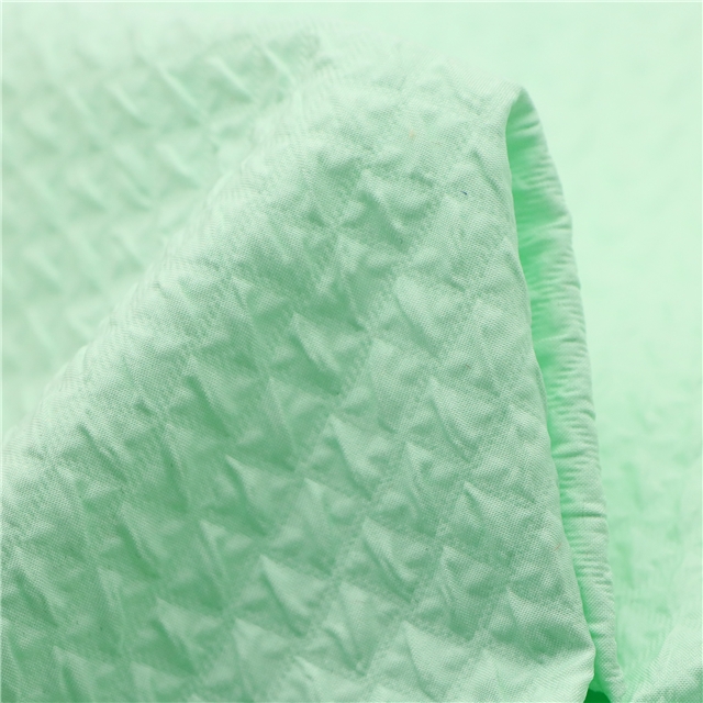 plain colored bubble grid fabric 2#,green,50*150cm(19.7*59.1