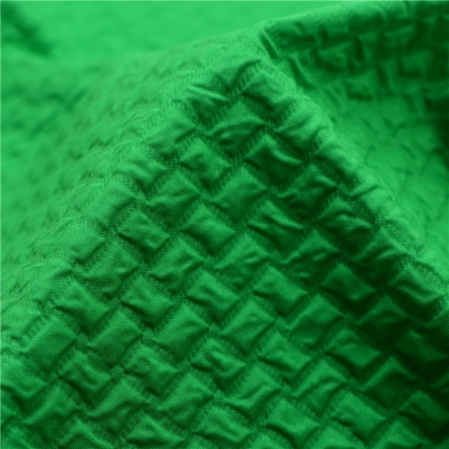plain colored bubble grid fabric