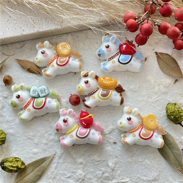 plastic/resin year of the horse 3d resin accessories