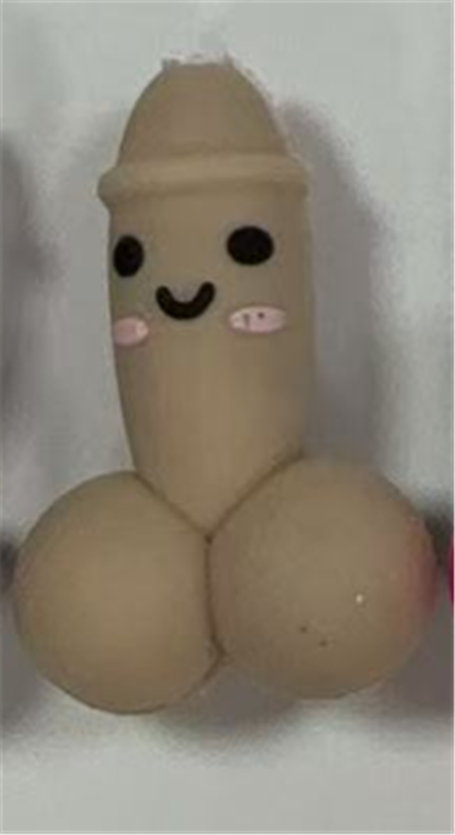 silicone three-dimensional reproductive organ silicone bead