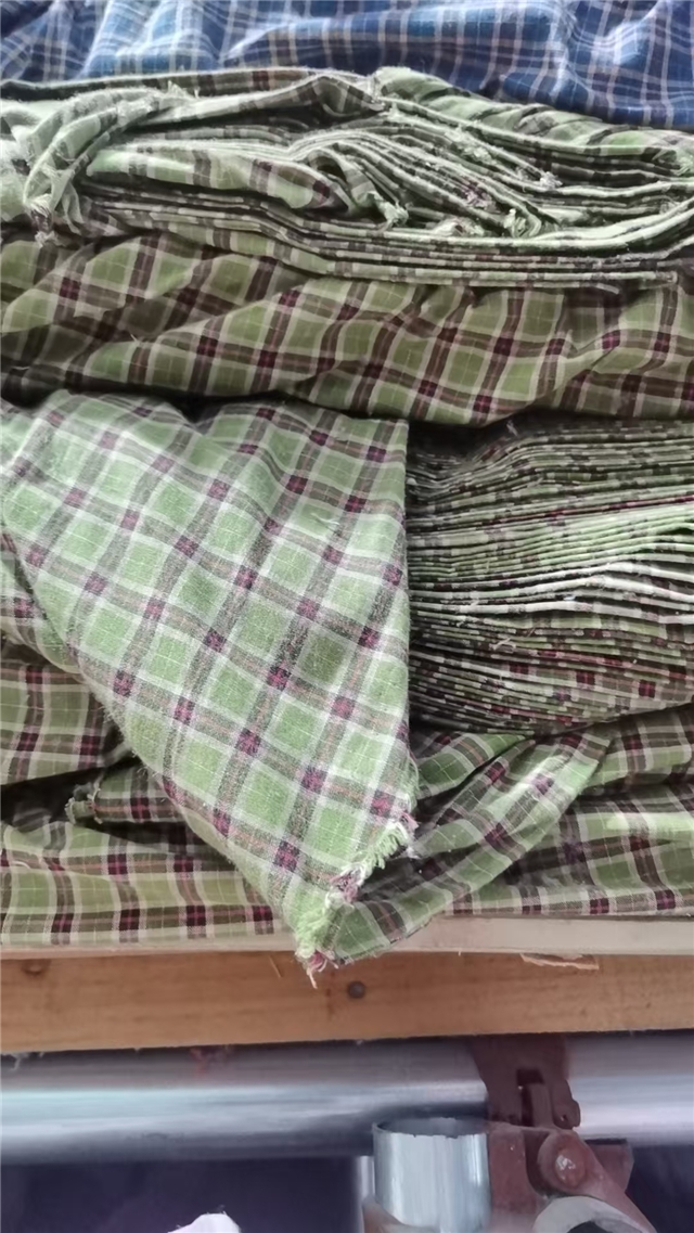 cotton yarn dyed checkered fabric
