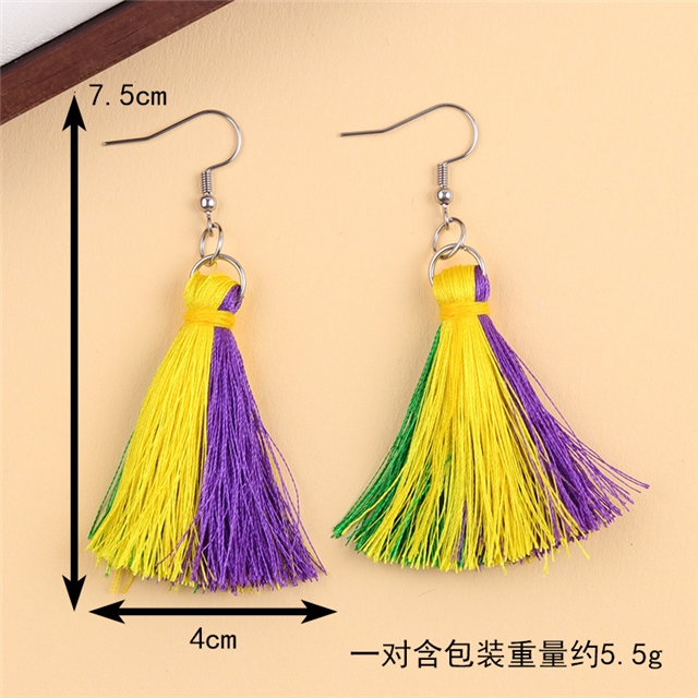 acrylic mardi gras series acrylic earrings