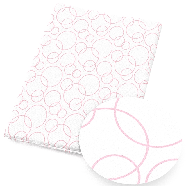 polyester cotton pink geometry series polyester cotton fabric set (12 pcs/set) polyester cotton fabric,50*45cm(19.7*17.7