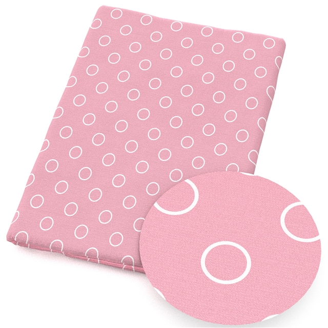 polyester cotton pink geometry series polyester cotton fabric set (12 pcs/set) polyester cotton fabric,50*45cm(19.7*17.7