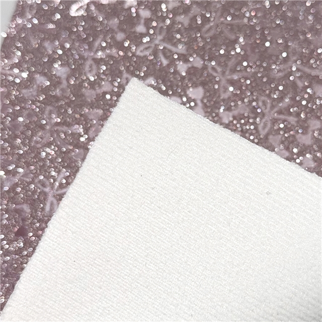 synthetic leather glitter bow faux leather