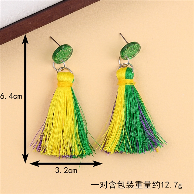 acrylic mardi gras series acrylic earrings