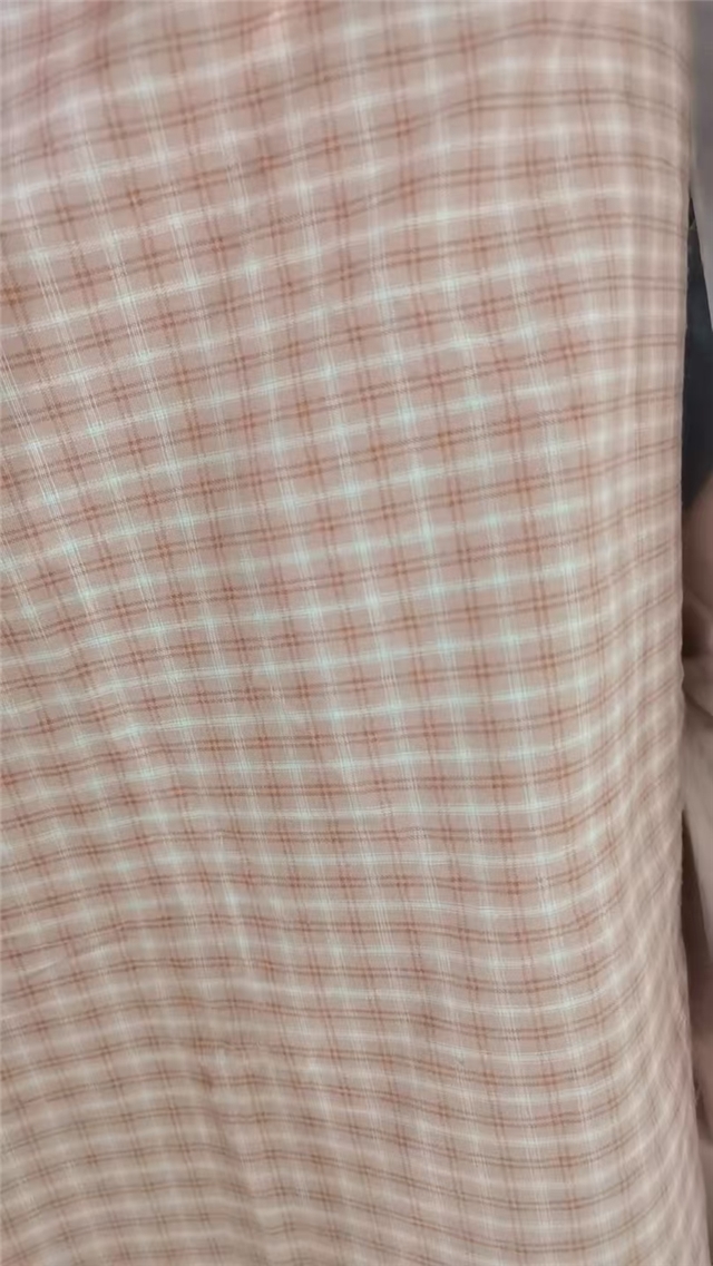 cotton yarn dyed checkered fabric