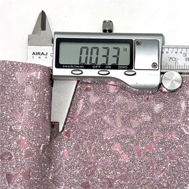 synthetic leather glitter bow faux leather