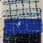 gold and silver silk sequin coarse woven grid small fragrant fabric