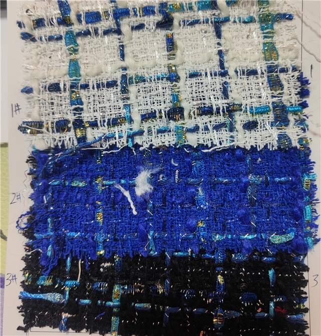 gold and silver silk sequin coarse woven grid small fragrant fabric