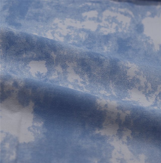 100％cotton Color tie-dye pure cotton denim fabric