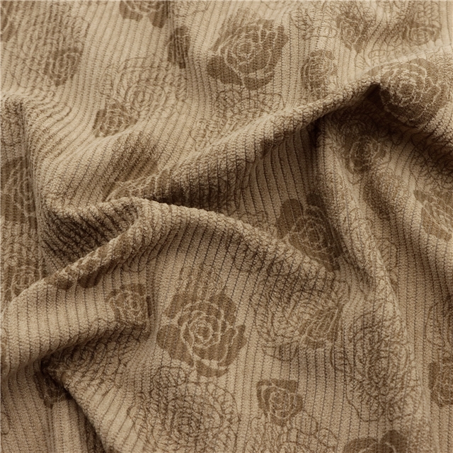 flower corduroy fabric