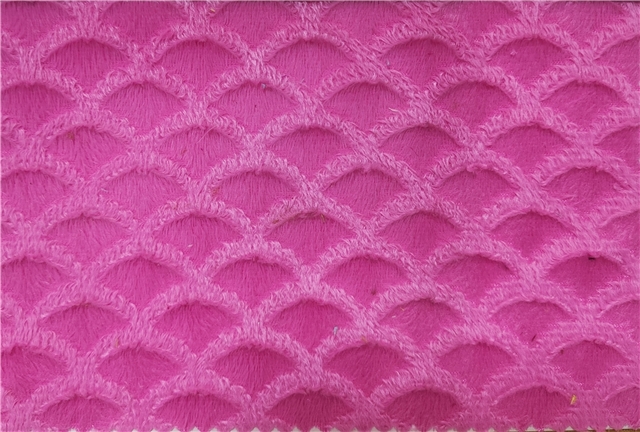 embossed fish scale velvet fabric
