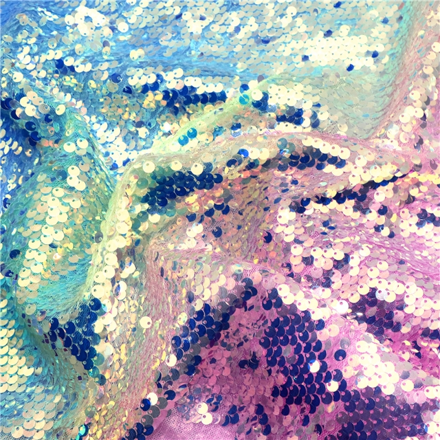 colorful fish scale candy colored sequins fabric 1#,50*130cm(19.7*51.2