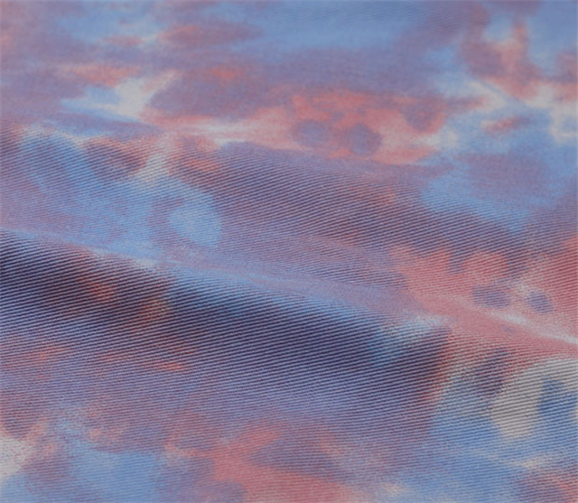 100％cotton Color tie-dye pure cotton denim fabric