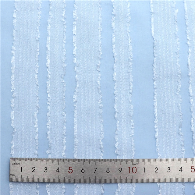 jacquard fringe striped chiffon fabric