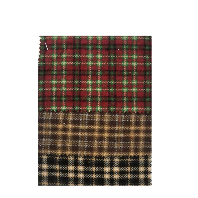 plaid woolen fabric