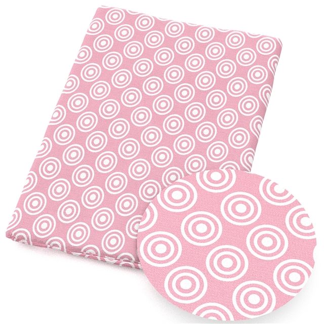 polyester cotton pink geometry series polyester cotton fabric set (12 pcs/set) polyester cotton fabric,50*45cm(19.7*17.7