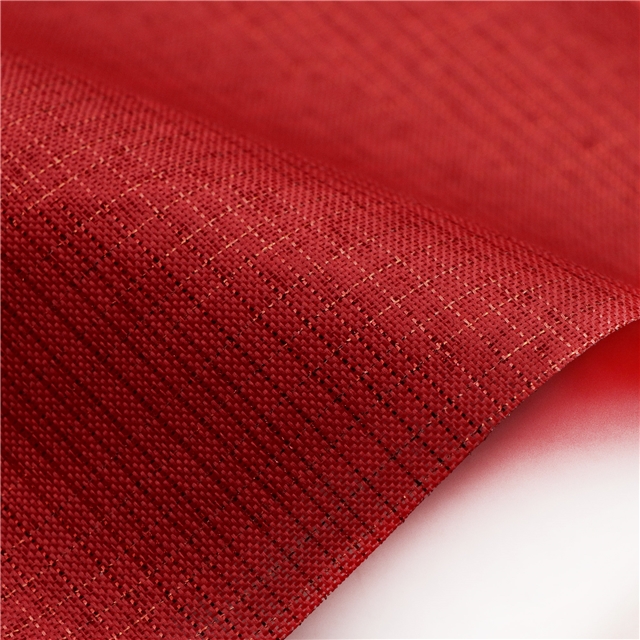 gold and silver thread plaid imitation linen fabric