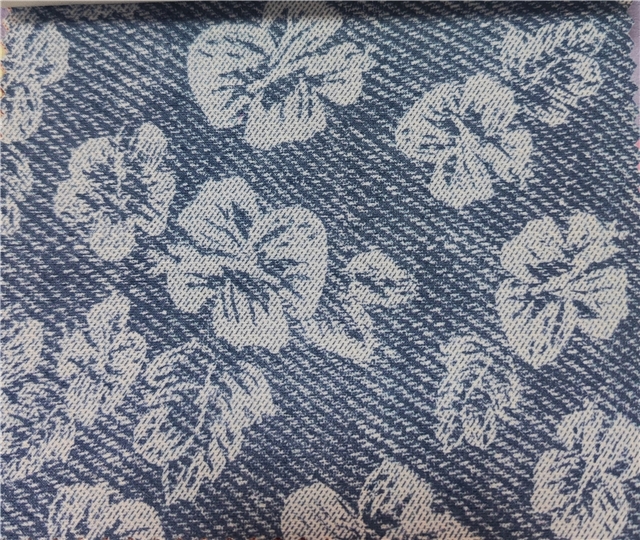 2 ways micro elasticity diagonal flower printed suede fabric