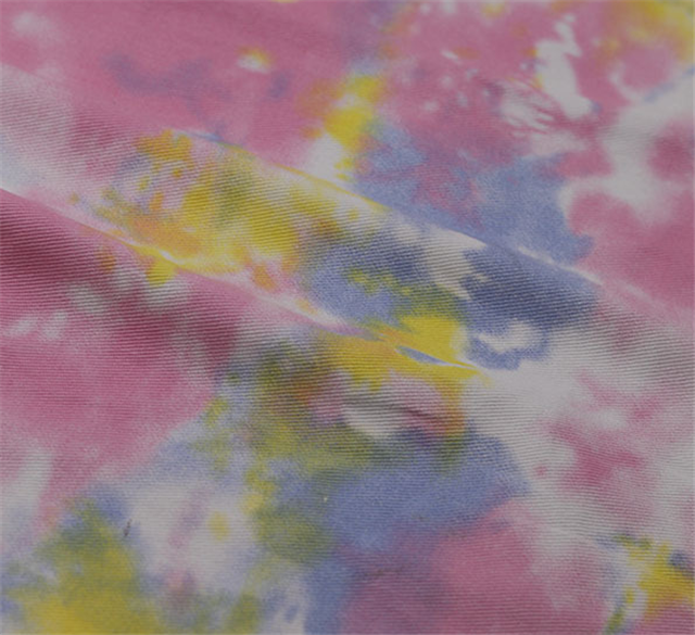 100％cotton Color tie-dye pure cotton denim fabric
