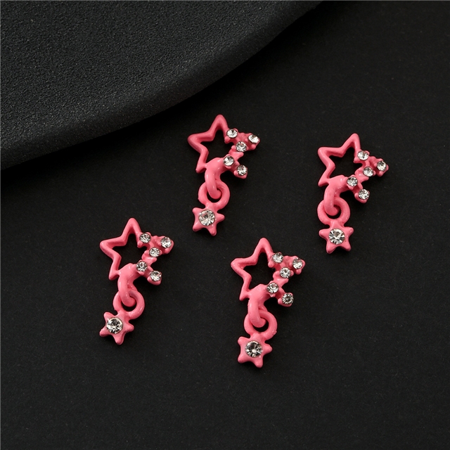 alloy retro rhinestone nail accessories