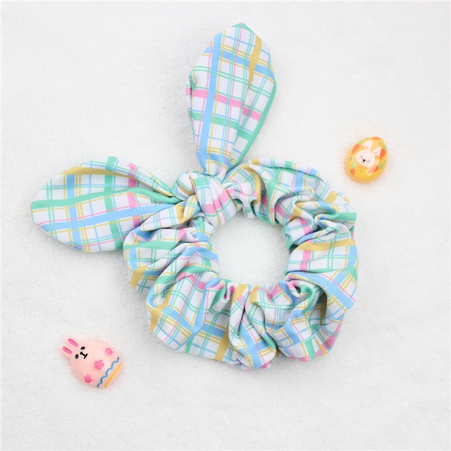fabric easter bunny ear hair scrunchies
